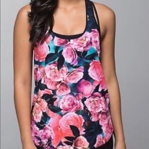 Lululemon Coastal Tank Secret Garden sz 10/L